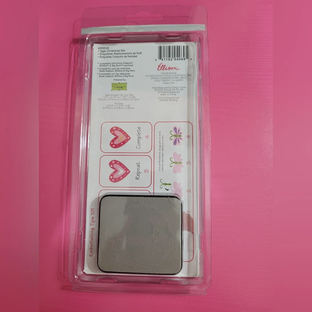 Sizzix Sizzlits Die Sets Card Edges #2 657526 Dena Christmas Tag Dies 655526 420